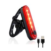 Lanterna LED para Bike Volcano Bicycle Light 056 com 50 Lumens, USB, Recarregavel - Vermelho