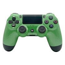 Controle para Console Play Game Dualshock - Bluetooth - para Playstation 4 - Green Mesh - Sem Caixa