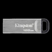 Pendrive Kingston Datatraveler Kyson 128GB USB 3.2 - Prata DTKN/128GB