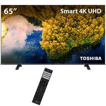 Smart TV Dled 65" Toshiba 65C350LS 4K Ultra HD Wi-Fi e Bluetooth com Conversor Digital