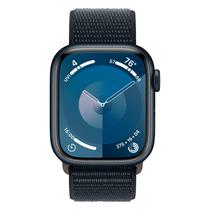 Apple Watch Series 9 MR8Y3LW/A Caixa Aluminio 41MM Meia Noite - Loop Esportiva Meia Noite