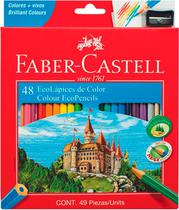 Lapis de Cor Faber Castell (48 Unidades) + Apontador