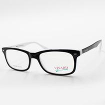 Oculos de Grau Feminino Visard Oa 8128 C2 52-18-140 - Preto/Branco $