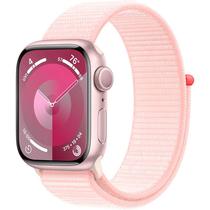 Apple Watch Series 9 Caixa de Aluminio Em Rosa e Correia Esportiva Loop Em Cor Rosa 45 MM MR9J3LL/A