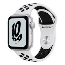 Apple Watch Se 44MM Nike Silver Aluminium Platinum Black Sport Band MKRW3LZ/A GPS A2354+Cel