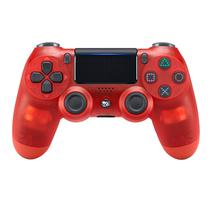 Controle para Console Play Game Dualshock - Bluetooth - para Playstation 4 - Transparente Red - Sem Caixa