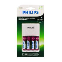 Cargador Philips SCB2445NB Incluye Cuatro Pilas AA / 2450MAH - Bivolt