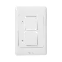 Interruptor Inteligente 4LIFE Smart Light Switch com 2 Teclas (FL811-2) - Branco - Tuya Smart Life, Amazon Alexa e Google Assistant 100-240V - 50/60HZ