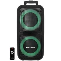 Caixa Karaoke Megastar SPA820BT 8" 25.000 Watts P.M.P.O com Bluetooth/USB e Radio FM - Preta