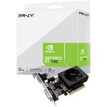 Placa de Vídeo PNY Geforce GT 730 com 2GB GDDR3/ Boost 1600MHZ/ DVI-D/ VGA/ HDMI