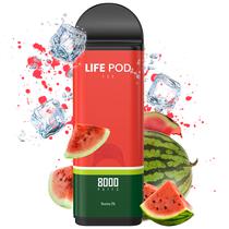 Vape Descartavel Life Pod Eco 8000 Puffs com 50MG Nicotina - Watermelon Ice