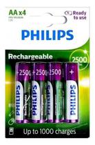 Pilha AA Philips Recarregavel R6B4RTU25/97 4 Und