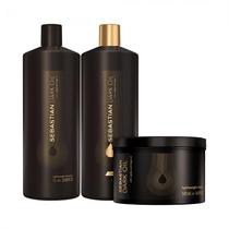 Kit Sebastian Dark Oil Shampoo 1L+ Condicionador 1L + Mascara 500ML