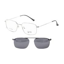 Armacao para Oculos de Grau Clip-On Visard L8002 C3 Tam. 52-18-140MM - Prata