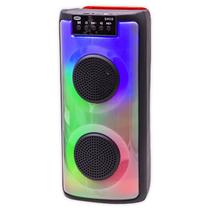 Speaker / Caixa de Som Portatil Soonbox S4419 K0116 / 4" / LED RGB / com Bluetooth 5.0 / FM Radio / TF Card / Aux / USB / 5W / USB Recarregavel - Preto