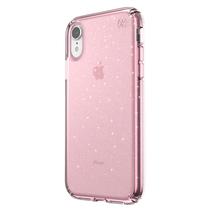 Ant_Case Speck Presidio Clear+Glitter para iPhone XR - Bella Pink/Gold