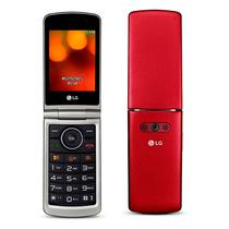 Celular LG G360 / Dual Sim / Tela 3" / Bluetooth / 1.3MP - Vermelho