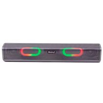 Caixa de Som / Speaker Blulory BS-803 X-Bass Wireless / Bluetooth 5.3 / TF Card / Aux / LED Color Full / 1800MAH - Gray