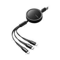 Cable Mcdodo CA-7250 USB-A A Lightning + Micro + USB-C 1.2M Negro