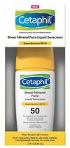 Protetor Facial Cetaphil Sheer Mineral Liquid Sunscreen - 50ML