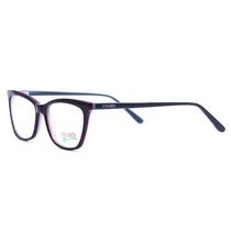 Oculos de Grau Feminino Visard CO5865 54-17-140 Col.04 Preto e Vermelho
