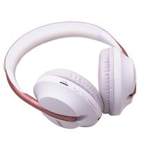 Fone de Ouvido Sem Fio Gamer Luo LU-700 Recarregavel com Bluetooth / FM / MP3 / Radio e Reducao de Ruido - Rosa/ Branco