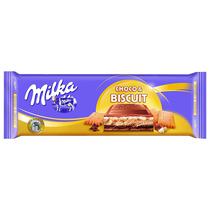Barra de Chocolate Milka Choco Biscuit - 300G