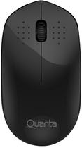 Mouse Quanta Sem Fio Click Silencioso QTMSS10 1600DPI Preto