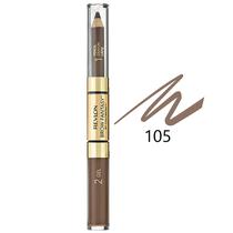 Lapis de Sobrancelhas Revlon 2 En 1 Colorstay Brow Fantasy Pencil Tinted Gel - 105 Brunette 0.31G + 1.18ML