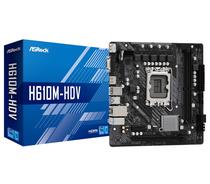 Placa Mãe Asrock H610 H610M-HDV, Socket LGA 1700, DDR4, Chipset Intel H610, Micro ATX