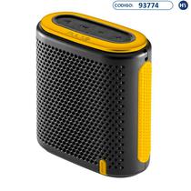 Speaker Pulse Mini SP238 de 10W com Bluetooth/ Microsd/ Auxiliar/ Radiofm - Preto/ Amarelo