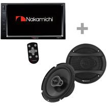 Multimidia Receiver Nakamichi NAM1710 de 7" com USB/Bluetooth + Alto-Falante 6.5" Nakamichi NSE1658