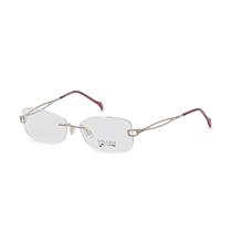 Armacao para Oculos de Grau Feminino Visard Mod.962 C1 50-18-135MM - Prata e Vermelho
