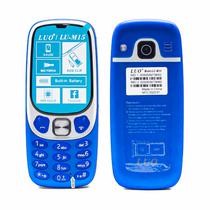Celular Luo LU-M15 com Tela 2.4", Dual Sim, MP3/MP4, FM, Camera, Lanterna - Azul