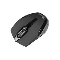 Mouse Klip USB KMO-120BK 1000DPI/3D 3 Boton Negro