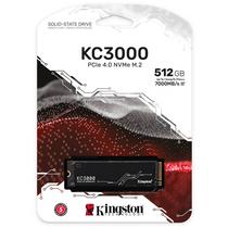 SSD Kingston KC3000, 512GB, M.2 Nvme, Leitura 7000MB/s, Gravacao 3900MB/s, SKC3000S/512G