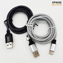 Cabo USB p/ USB-C Ecopower EP-6058 1M Gray