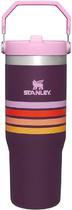 Garrafa Termica Stanley Classic Iceflow Flip Straw Tumbler 887ML - Plum Stripe (70-23870-001)