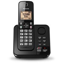 Telefone Panasonic KX-TGC360LAB - 1 Bases - com Bina - Bivolt - Preto