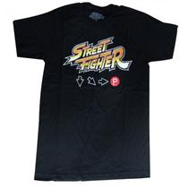 Camiseta Street Fighter Hadouken Code Black - Tamanho P