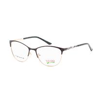 Armacao para Oculos de Grau Visard HT77067 C4 Tam. 54-16-140MM - Preto/Dourado