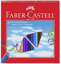 Lapis de Cor Triangular Faber Castell F120 (24 Unidades)