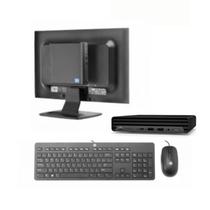 Mini PC HP Prodesk 400 G6 i3-10100 8GB/ 256 SSD/ Teclado/ Mouse/ Soporte W10 Home
