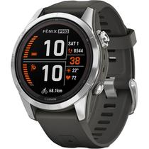 Relogio Smartwatch Garmin Fenix 7S Pro Solar 42 MM - Silver/Graphite (010-02776-01)
