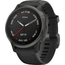 Smartwatch Garmin Fenix 6S Sapphire 010-02159-27 com 42MM / 10 Atm / 32GB / Wi-Fi - Carbon Grey