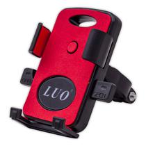 Suporte Luo LU-463 de Bicicleta / Motocicleta para Celular 360 - Vermelho/Preto
