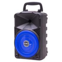Speaker / Caixa de Som Portatil Soonbox S4 K0097 / 4" / com Bluetooth 5.0 / FM Radio / TF Card / Aux / USB / 5W / USB Recarregavel - Preto/ Azul