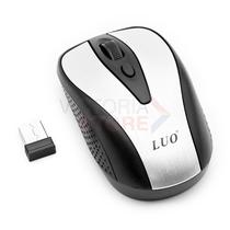Mouse Sem Fio Luo LU-3040 2.4GHZ Compativel com Windows e Mac - Prata