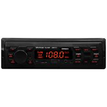 Toca Radio Automotivo Satellite AU337B / MP3 / 20W / USB / SD / Aux / Bluetooth / FM - Preto