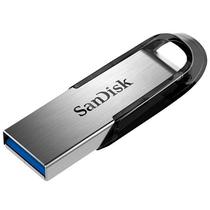 Pen Drive de 128GB Sandisk Ultra Flair SDCZ73-128G-G46 USB 3.0 - Prata/Preto